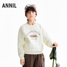 【实体店同款】男女童圆领长袖卫衣冬季新款安奈儿童装AM541424