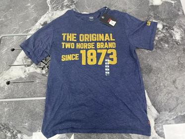 瑕疵Levi’s/李维斯 男士日常休闲印花/条纹圆领短袖T恤