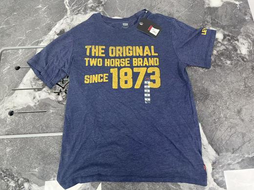 瑕疵Levi’s/李维斯 男士日常休闲印花/条纹圆领短袖T恤 商品图0