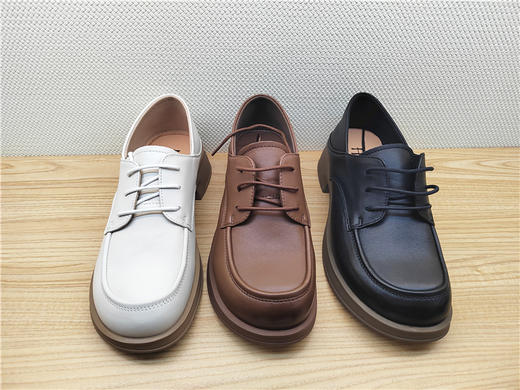 豪行春季23138562真皮时尚休闲低跟女鞋单鞋皮鞋 商品图2