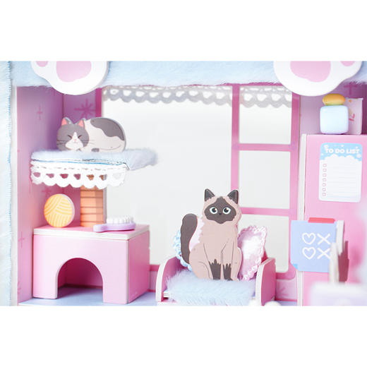 DIY手作毛绒小屋猫咪趣玩屋玩具-纪念日百货门店同款167193684 商品图1