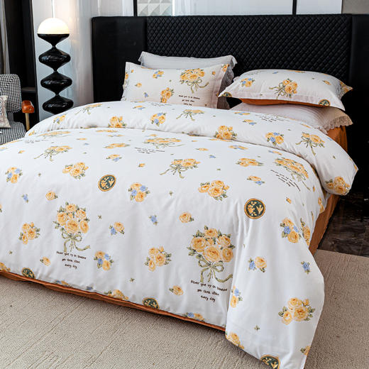 红蜻蜓亲肤棉四件套-暖阳浅语 商品图1