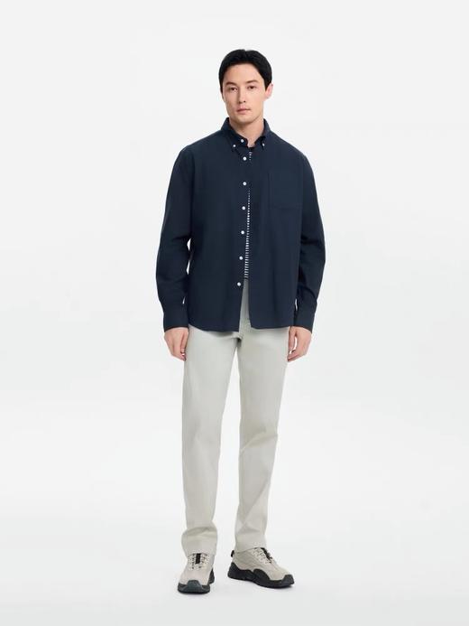 【春上新】【9.5折】2楼AIGLE艾高2024早秋新品户外休闲纯棉男士简约长袖衬衫上衣吊牌价1000现价950 商品图2