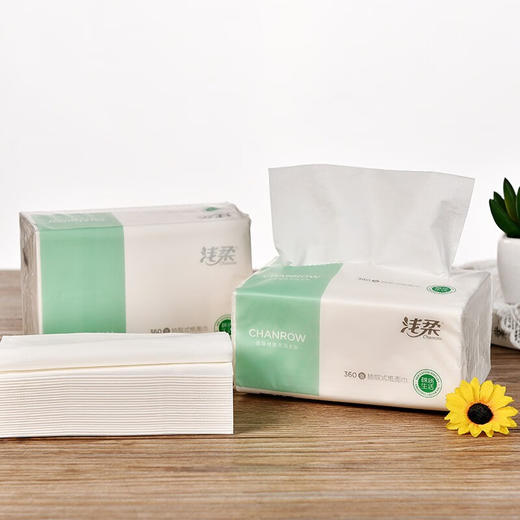 【分仓直发包邮】浅柔抽取式面巾纸90抽*8包（4层）360张/包QC3076 商品图2