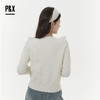 P&X设计师女装2025冬季少女风毛针织衫V领毛衣短款825418177 杏色 商品缩略图4