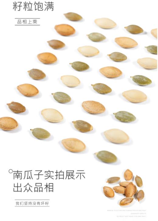 舌享味来·纸皮南瓜子150g  籽粒饱满 自然果色 商品图3