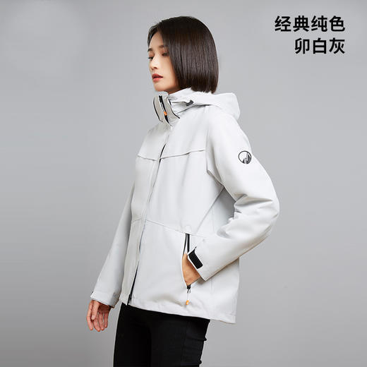 bodachel博达切尔·八度丘 男女款三合一冲锋衣，2款/17色可选，防水透湿，防风保暖，可拆卸摇粒绒内胆，一件可穿三季 商品图6