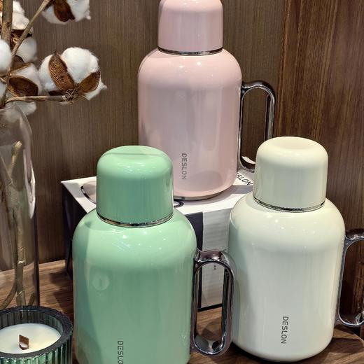 高颜值焖泡壶【DESLON德世朗-机械温显焖茶壶900ml】线上同款在售💰500+✅316不锈钢内胆，手感细腻光滑质感在线！ 商品图3