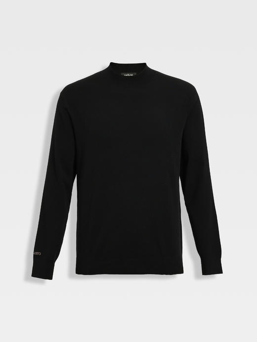 callisto咖色羊毛混纺中领毛衣 商品图10