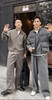 【富春山居套装】2025男士冬季简约时尚休闲老钱风半拉链设计款男士立领假两件卫衣长裤套装 商品缩略图4