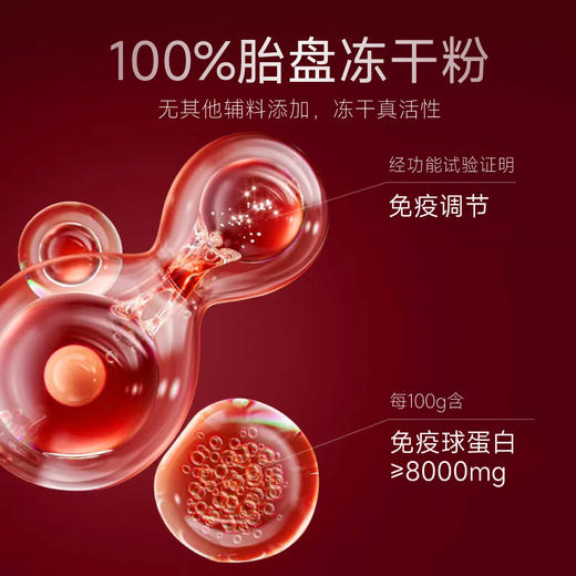 天美健胎盘冻干粉胶囊150mg*30粒/盒 免疫调节 商品图3