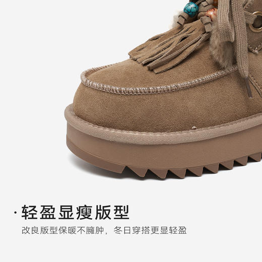 星期六波西米亚风厚绒保暖雪地靴SSD411A553 商品图6