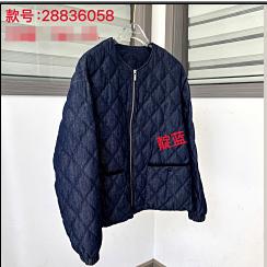586058休闲牛仔羽绒服 商品图1