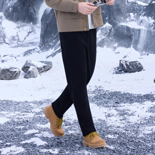 半身缘男裤 冬季运动宽松直筒休闲裤254201U10330114 商品图3