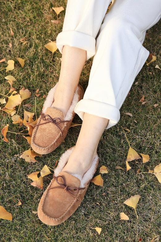 起程-皮绳带毛豆豆鞋【WUL2919】 商品图5