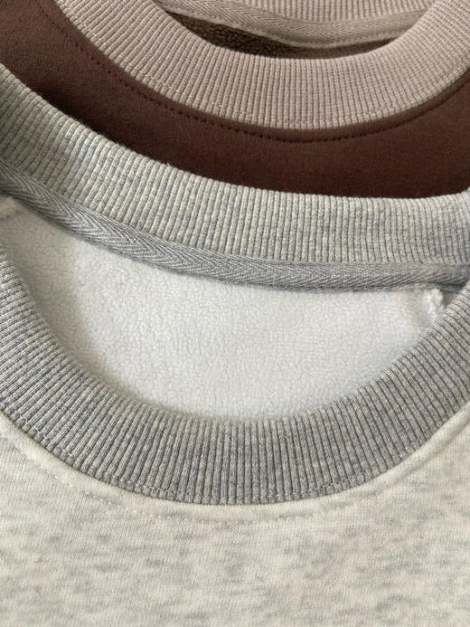 【秒杀价已调 直接拍】45R 日系 全棉撞色 男女同款 宽松插肩袖 前后小猪 猫肚肚感 薄绒 休闲印花 圆领卫衣 商品图12