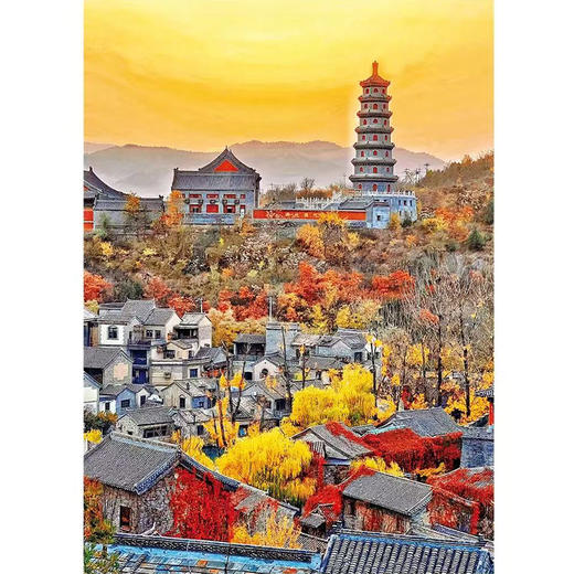 橙黄好景拼图500片益智休闲潮玩拼图-纪念日百货门店同款167895791 商品图0