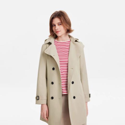 【春上新】【9.5折】2楼AIGLE艾高2024早秋新品GORE-TEX防风防雨透汽长款风衣女夹克外套吊牌价4200现价3990 商品图2