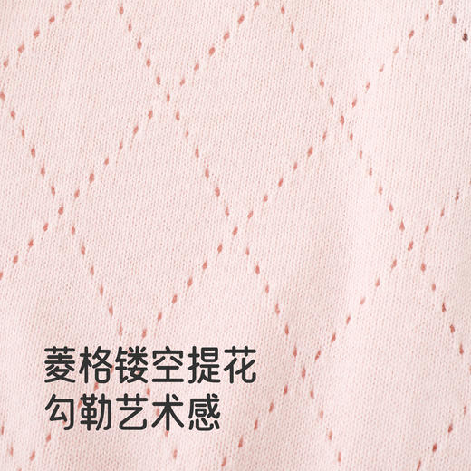 英氏儿童针织外套春秋长袖女童开衫羊毛外套休闲外搭中大童毛衣 商品图2