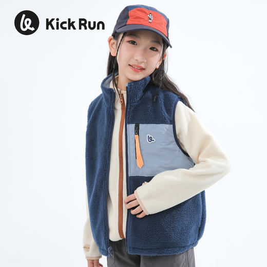 【文怡之选】kick run 雨锋圈圈绒两面马甲 双面可穿 颗粒绒 柔软亲肤 舒适保暖 商品图2