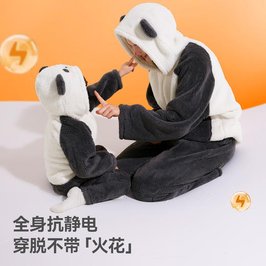 贝肽斯睡衣女款成人2025新款珊瑚绒a类亲子装家居服套装保暖加厚 商品图4