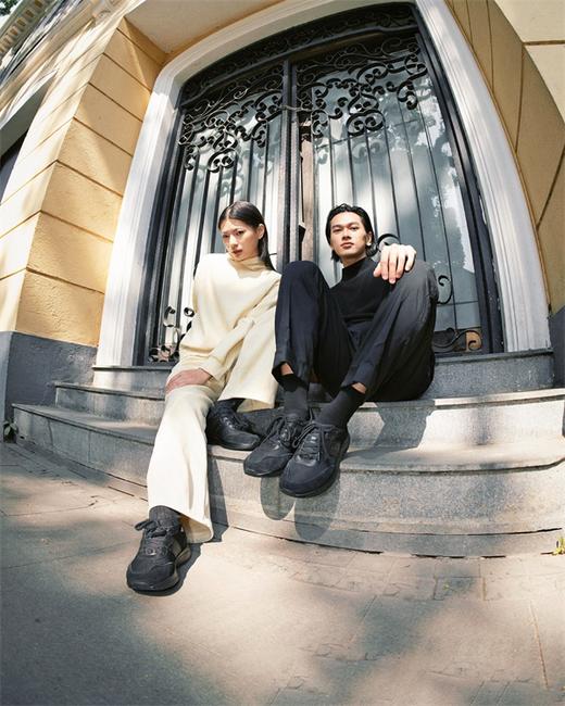 ³ 【辉哥同款男士休闲健步鞋】牛皮反绒+纺织布+光面头层牛皮 SW4F183XM XN03-CRMM-BA 商品图4