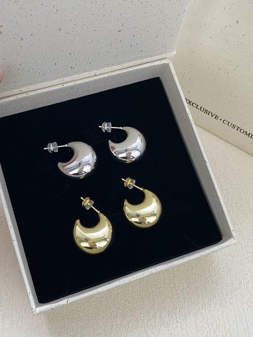 PV同款金豆子  立体豆豆耳钉 商品图0