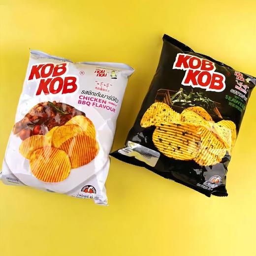 KOBKOB紫菜味/烧鸡风味原切马铃薯片48g/152837 152838 原薯鲜切 鲜香酥脆 商品图0
