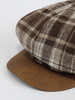 温暖摩卡慕斯色系拼接格纹八角帽鸭舌帽-纪念日百货门店同款166443266 商品缩略图3