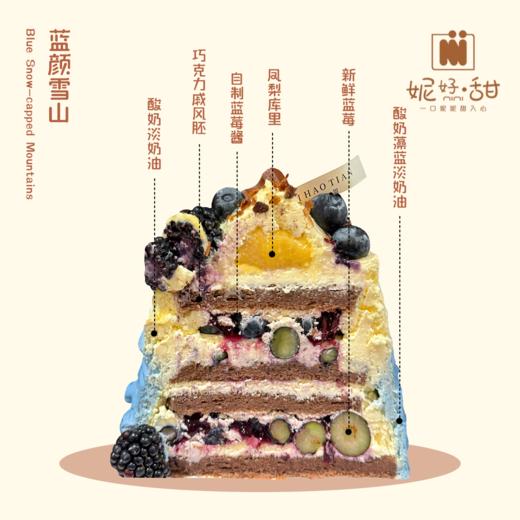 藻蓝蛋白冷萃酸奶蓝莓蛋糕 商品图1