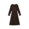 鹿向南「高智气韵」法式千金感精致复古气质秋冬季含羊毛连衣裙女 商品缩略图2
