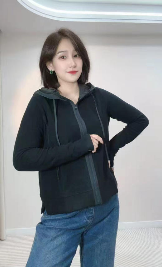 【推荐老客买 自留显瘦显瘦】水淼2025冬爆款梭织帽夹棉帽德绒开衫1439 商品图7