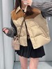 女款尼龙拼接羽绒棉马甲zh017 商品缩略图3