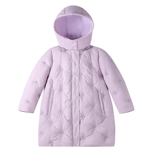 【实体店同款】女童中长款羽绒服冬季新款安奈儿童装AG545389 商品图7
