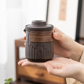 沏一杯茶紫砂泥快客杯便携式旅行茶具套装PZ307A  