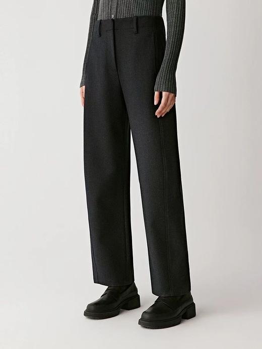 2025秋冬新款秋冬女款休闲裤！拉长身形比例羊毛混纺斜纹布休闲裤茧型裤！ 商品图1