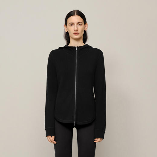 【ZJ】【商场同款】麦檬休闲质感绵羊毛瑜伽连帽外套5FA114261U 商品图0