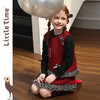 littletime女童套装2025秋冬新款儿童韩版卡通针织衫女宝两件套 商品缩略图0