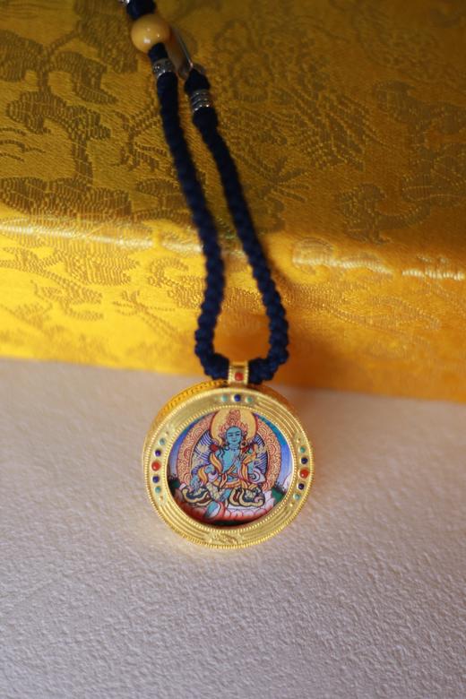 圆形嘎乌手绘唐卡 商品图1