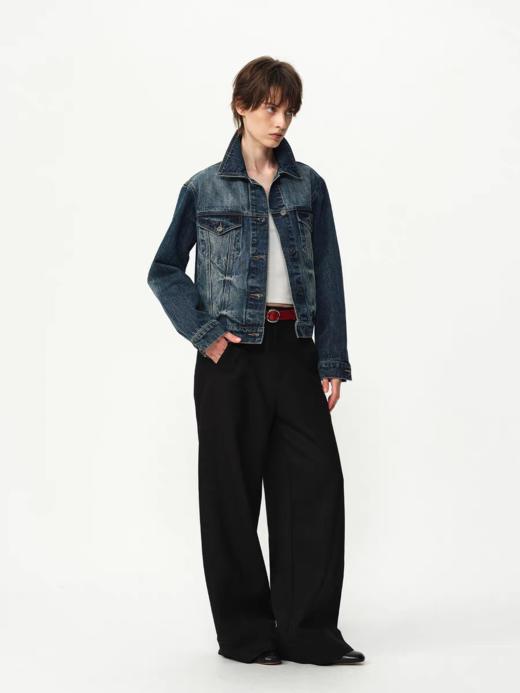 Evistub girls/E-5QWT1240/酵洗扎花重工艺牛仔夹克 商品图3