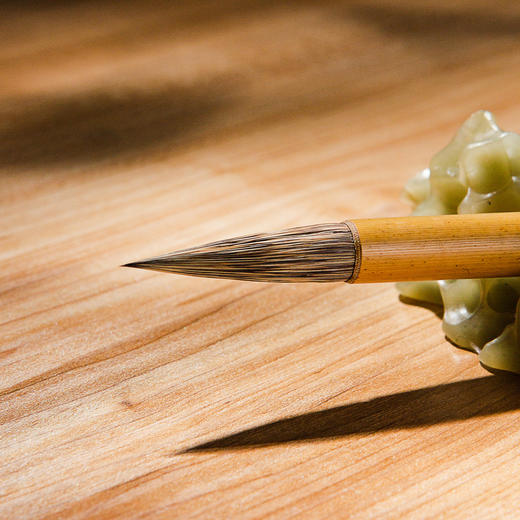 70年代“直上青云”纯石獾老毛笔（一支） 商品图8