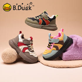 B.Duck小黄鸭童鞋冬季加绒保暖运动鞋28-35码 B5686844