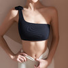 跃牌【菲芬之想】系列新款时尚欧美纯色性感单肩分体女士立体花瑜伽服文胸健身衣7703 商品缩略图3