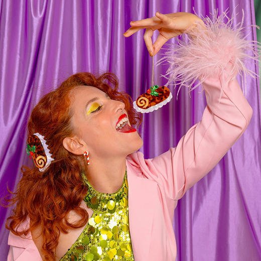 北京仓｜Coucou Suzette-Christmas Log Cake-圣诞树干蛋糕 发抓［法国设计师］ 商品图2