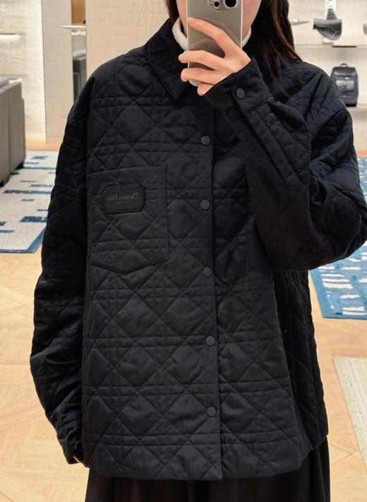 中性款绗缝格薄夹棉夹克外套he010 商品图3