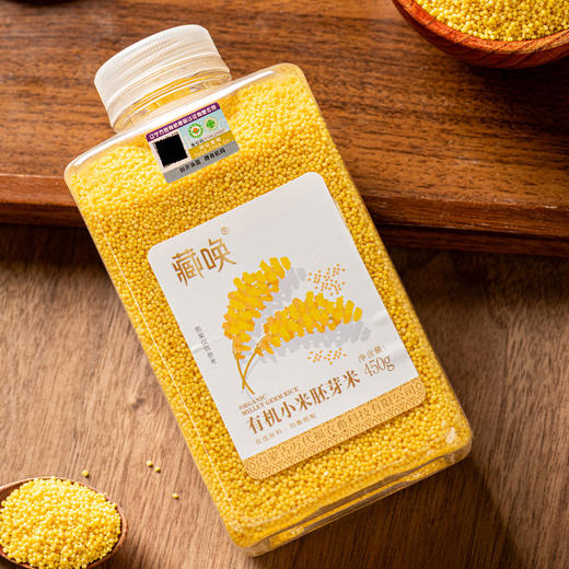 有机胚芽小米新米内蒙古特产黄小米瓶装450g 商品图4