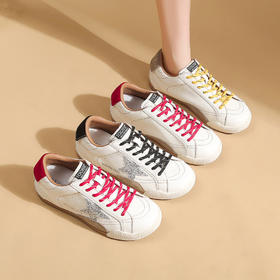 品牌直发！【TOGISSE星星小脏板鞋】进口牛皮鞋面 ，乳胶养脚鞋垫 ，软韧防滑 ，透气不闷脚， 三色可选日常百搭款