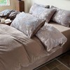 【京帝 法式雨露麻加绒五件套】舒适透气 亲肤保暖 不起静电 不爱掉毛 植物浸染 A面法式提花 B面加绒 商品缩略图2