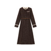 鹿向南「高智气韵」法式千金感精致复古气质秋冬季含羊毛连衣裙女 商品缩略图1