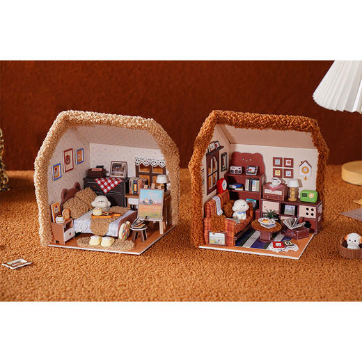 DIY手作毛绒小屋复古小狗卧室玩具-纪念日百货门店同款167193650 商品图3